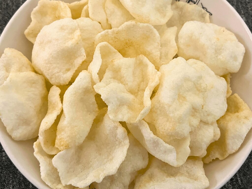 袋を開けたふわっと生姜醤油味