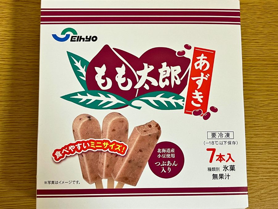 セイヒョー もも太郎 あずき 商品パッケージ（リニューアル後・7本入り）
