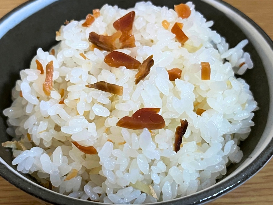 鮭の酒びたしの炊き込みご飯